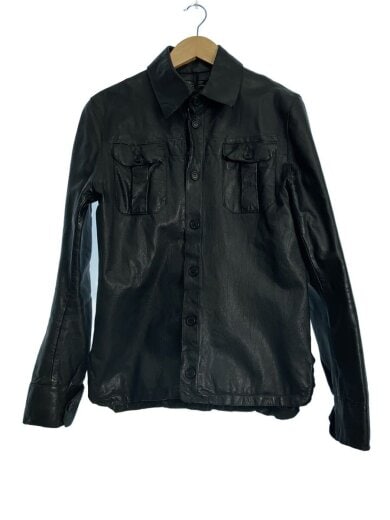 商品画像：レザージャケット・ブルゾン/46/レザー/BLK 1