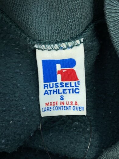 画像：RUSSELL ATHLETICスウェット/S/コットン/GRN/前V/3