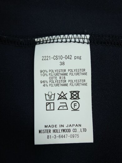 商品画像：Tシャツ/38/ポリエステル/BLK/2221-CS10-042 5