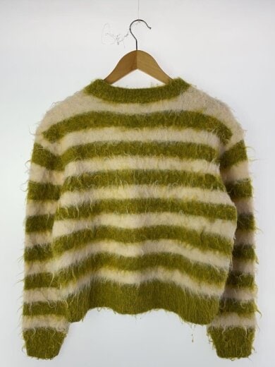 商品画像：ニット・セーター(厚手)/M/ポリエステル/YLW/ストライプ 2
