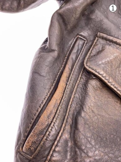 商品画像：レザージャケット・ブルゾン/M/レザー/BRW/無地 5