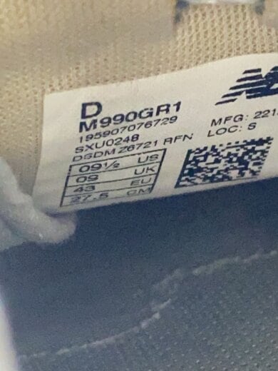 商品画像：M990/グレー/27.5cm/GRY 5