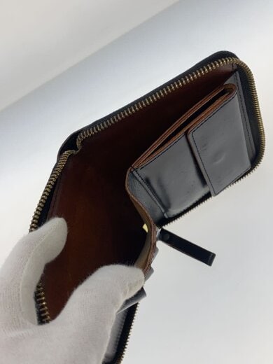 商品画像：2つ折り財布/レザー/BLK/メンズ 6