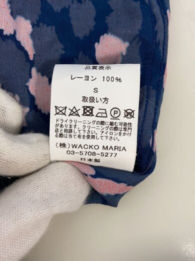 商品画像：半袖シャツ/S/レーヨン/NVY/アニマル 4