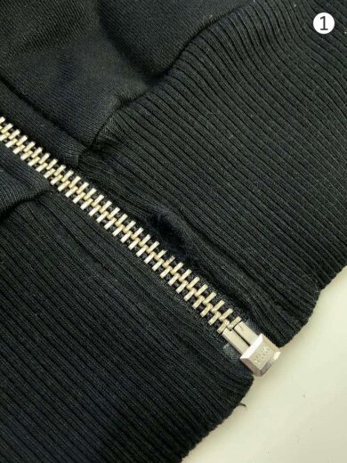 商品画像：ジップパーカー/S/コットン/BLK/00SY87-ALBY-ZIP-DIV-CATK 7