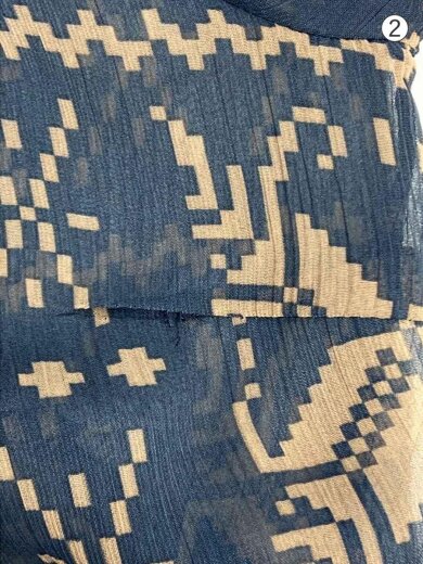 商品画像：長袖ブラウス/L/ポリエステル/マルチカラー/総柄 7