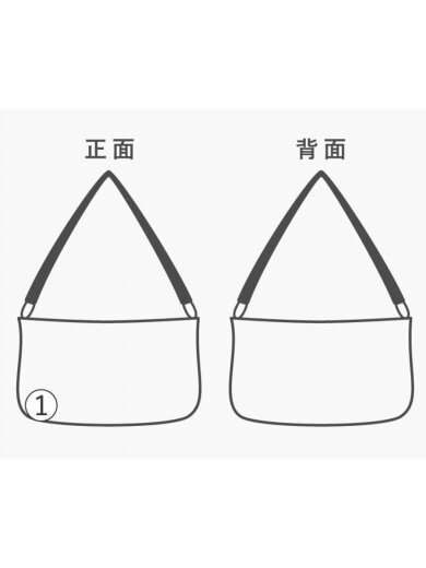 商品画像：ショルダーバッグ/ナイロン/BLK// 8
