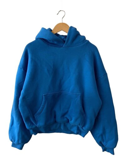 商品画像：450 GSM JET BLACK HOODIE/VELOUR GARMENTS /パーカー/XS/コットン/BLU// 1