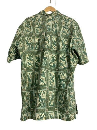 商品画像：アロハシャツ/XXL/コットン/GRN/総柄/ハーフボタン 2