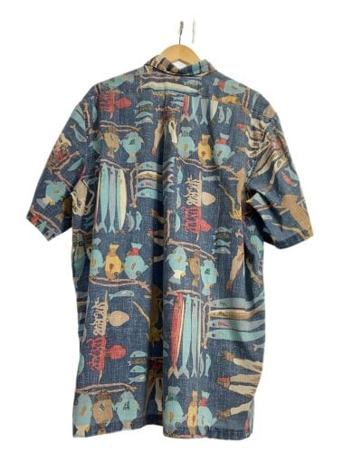 商品画像：アロハシャツ/XXL/コットン/BLU/総柄 2