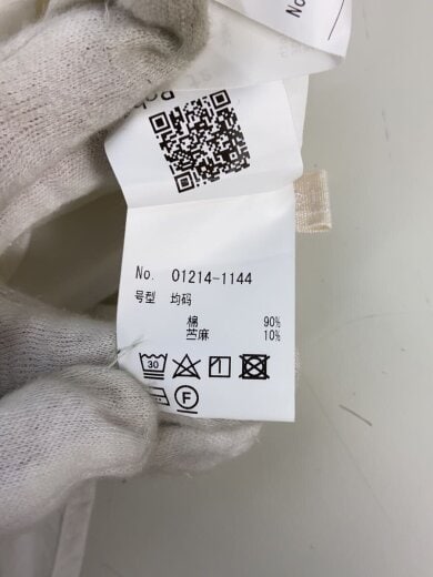 商品画像：長袖ワンピース/FREE/コットン/WHT/01214-1144 4