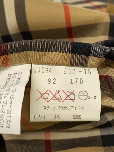 画像：BURBERRYSトレンチコート/--/コットン/KHK/WR084-910-78//5