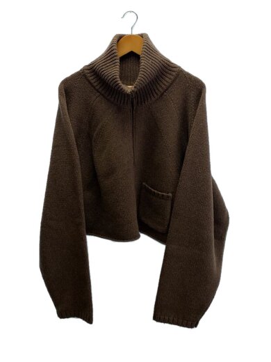 画像：ANCELLMニット・セーター(厚手)/2/ウール/BRW/無地/ANC-KN08//1