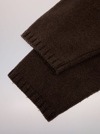 画像：ANCELLMニット・セーター(厚手)/2/ウール/BRW/無地/ANC-KN08//5