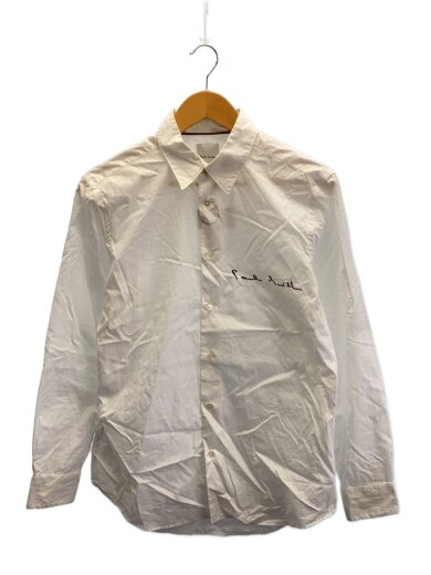 商品画像：長袖シャツ/M/コットン/WHT/無地/PF-WR-86239 1