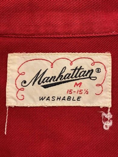 商品画像：長袖シャツ/M/--/RED/無地 3