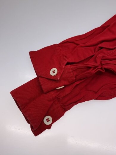 商品画像：長袖シャツ/M/--/RED/無地 4