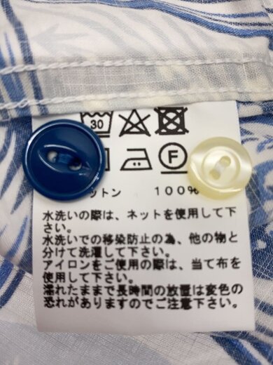 商品画像：半袖シャツ/S/コットン/WHT/総柄/GL37759// 4