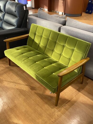 画像：karimoku2人掛けソファ/GRN1