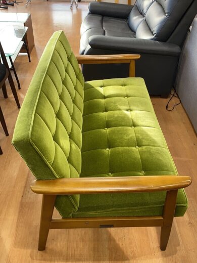 画像：karimoku2人掛けソファ/GRN4