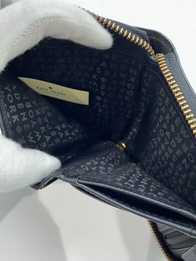 商品画像：2つ折り財布/レザー/BLK/無地/レディース/WLRU2909 6