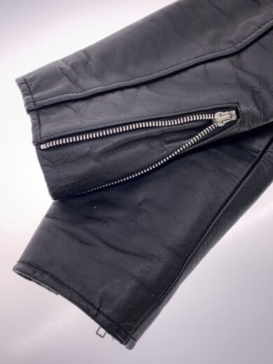 商品画像：シングルライダースジャケット/L/レザー/BLK/無地 5