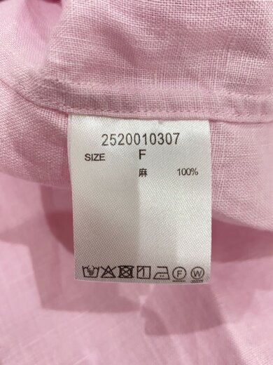 商品画像：長袖シャツ/FREE/リネン/PNK/2520010307 4