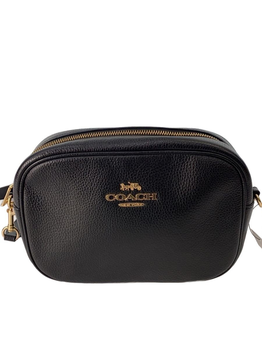 COACH / ショルダーバッグ/レザー/BLK/無地/CA207