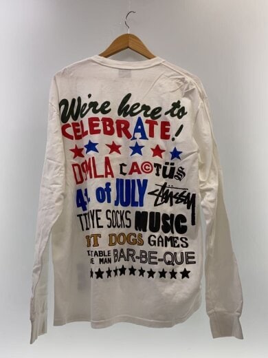 商品画像：ステューシー/長袖Tシャツ/L/コットン/ホワイト/無地 2