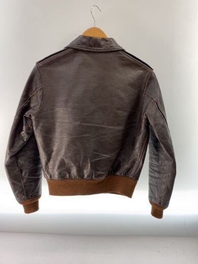 商品画像：レザージャケット・ブルゾン/36/レザー/BRW/30-1415/A-2/右脇破れ有り 2
