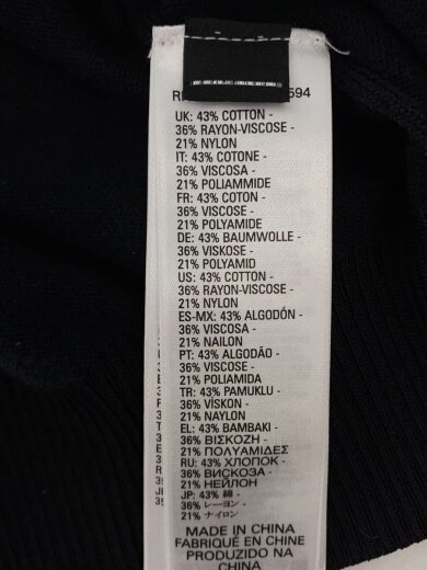 商品画像：カーディガン(薄手)/S/レーヨン/BLK/無地 4