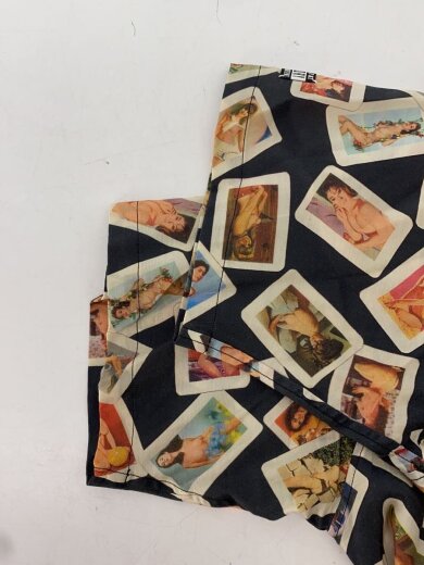 商品画像：半袖シャツ/2/--/BLK/総柄/Jie-21S-SH06-A 6