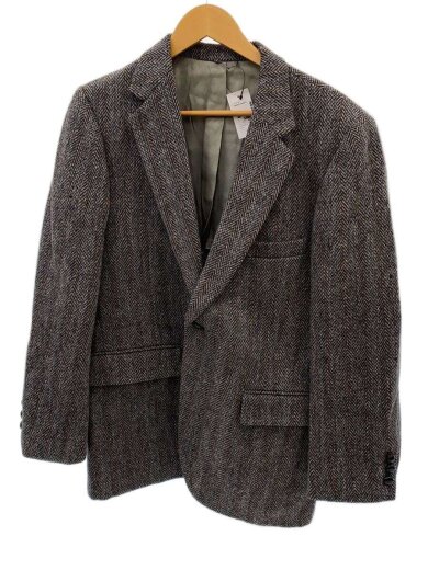 商品画像：テーラードジャケット/--/--/GRY/ヘリンボーン 1