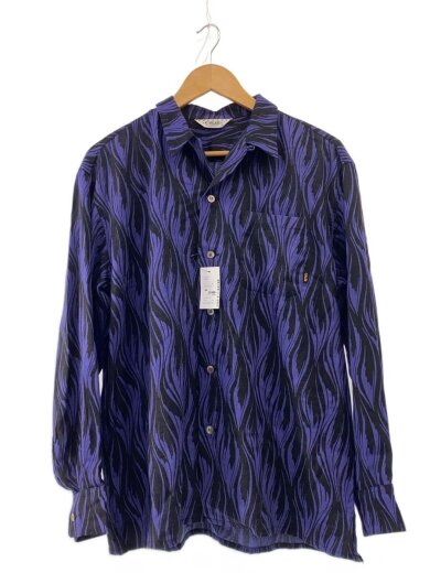 商品画像：FEATHER PATTERN L/S SHIRT/長袖シャツ/M/レーヨン/PUP 1