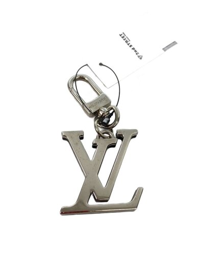 商品画像：キーホルダー/メッキ/SLV/無地/メンズ/M77164/ビジュー サック・LVシェイク 1