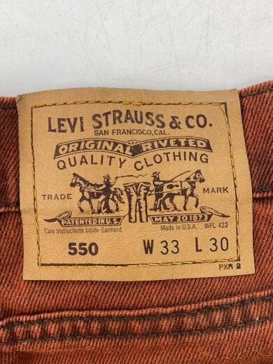 商品画像：ボトム/33/デニム/BRW/550/MADE IN USA/90s 6