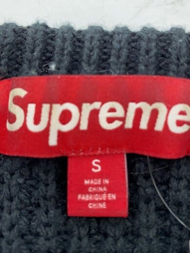 商品画像：ニット・セーター(厚手)/SS/アクリル/BLK/無地/Textured Small Box Sweater/ 4