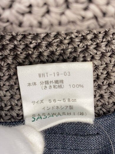 商品画像：sasawashi/ハット/--/GRY/無地/レディース/wht-19-03 6