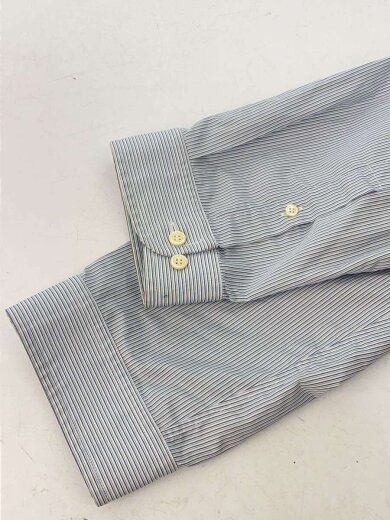 商品画像：BALENCIAGA バレンシアガ/長袖シャツ/36/ポリエステル/ブルー/ストライプ 6