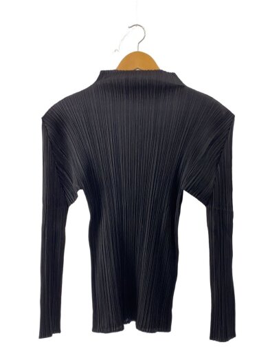 商品画像：長袖ブラウス/3/ポリエステル/BLK/無地/pp05-jk005// 1