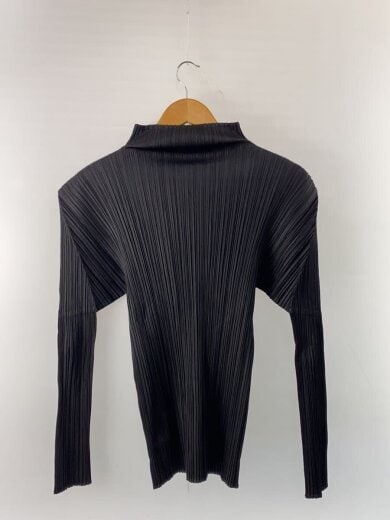 商品画像：長袖ブラウス/3/ポリエステル/BLK/無地/pp05-jk005// 2