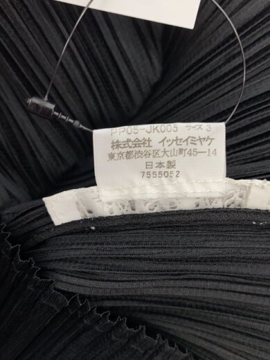 商品画像：長袖ブラウス/3/ポリエステル/BLK/無地/pp05-jk005// 4