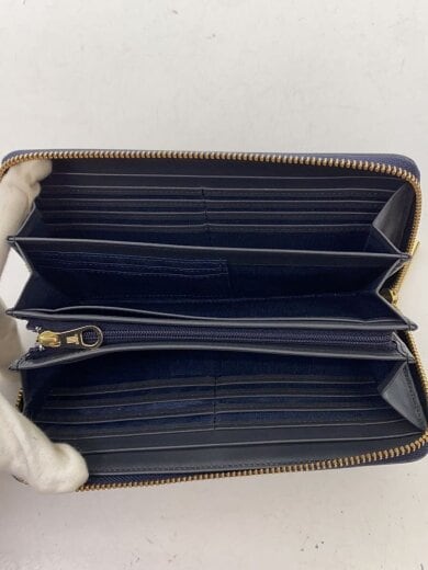 商品画像：長財布/--/NVY/無地/レディース 4