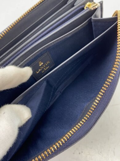 商品画像：長財布/--/NVY/無地/レディース 6