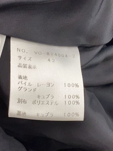 商品画像：ジャケット/42/ベロア/ブラックVO-824004-2// 4