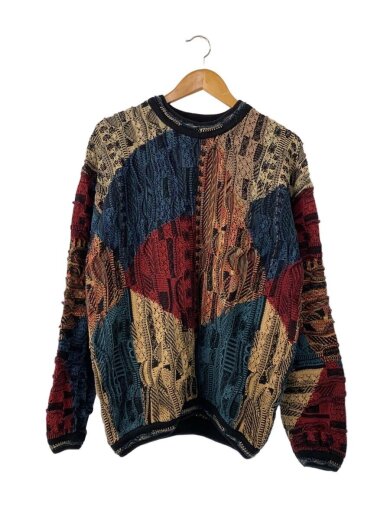 商品画像：ニット・セーター(厚手)/M/コットン/マルチカラー/3Dニット/カナダ製 1