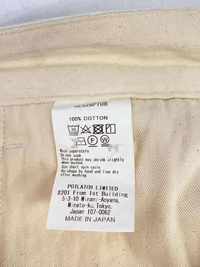 商品画像：ボトム/M/コットン/WHT/無地/ces26pt08/Two Tuck Pants 5