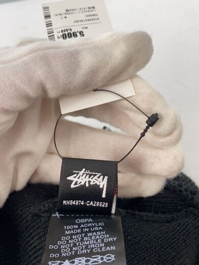 商品画像：ステューシー/ニットキャップ/--/アクリル/ブラック/無地/メンズ// 4