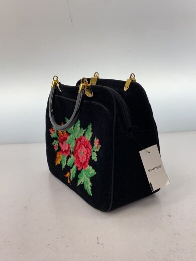 商品画像：ハンドバッグ/--/BLK/花柄// 2