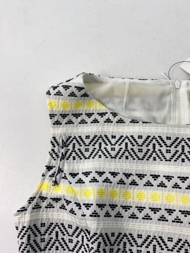 商品画像：ノースリーブワンピース/36/アクリル/WHT/総柄/6726240// 5